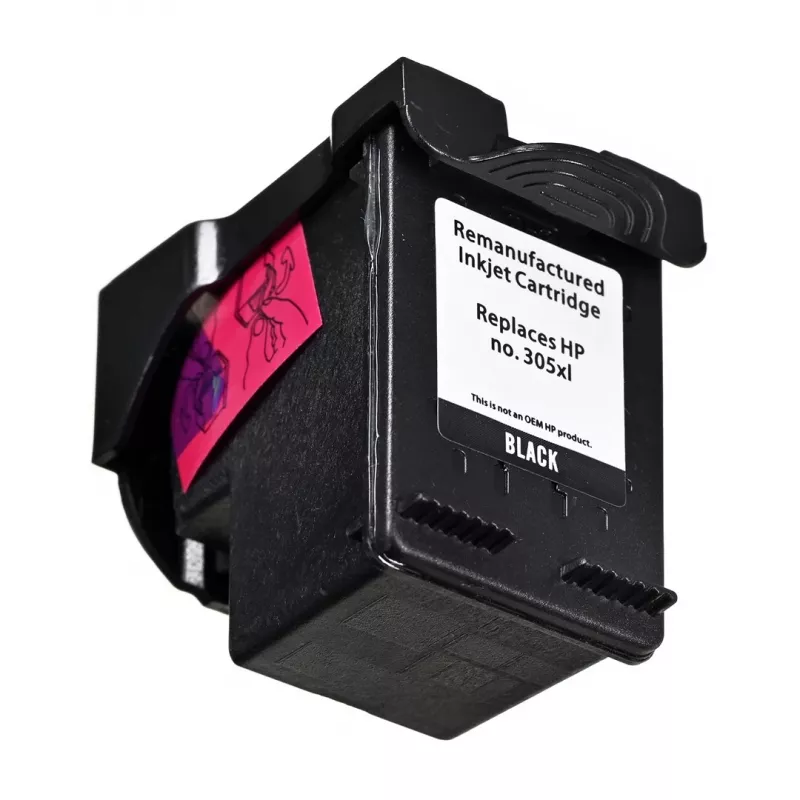 Ink cartridge Superbulk for HP 305XL (3YM62AE) — black, 18 ml, compatible with HP DeskJet 2820e
