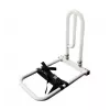 Height-adjustable bedside rail for standing assistance