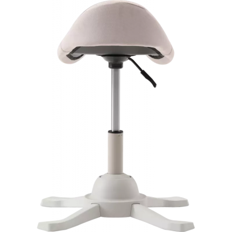 Up Up Toronto ergonomic balance stool White, Ivory fabric, longer gas lift