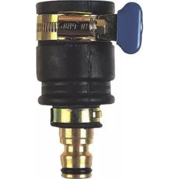 Faucet connector c.k tools G7919 — black brass, compact tap fitting