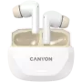 Headphones CANYON HEXAGON 7 TWS ANC+ENC Wireless Charge White Beige