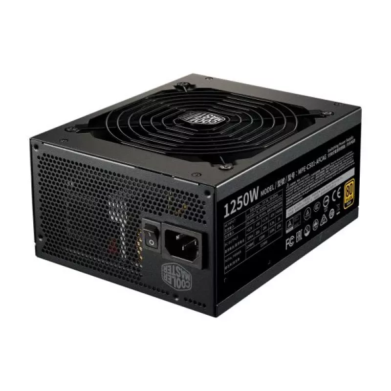 Cooler Master MPE-C501-AFCAG-EU MWE Gold V2, ATX 1250W, RTX Ready, Modular, 140mm, Black