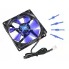Computer Case Fan NoiseBlocker BlackSilentFan XE1 92 mm, 1500 RPM, 17 dB, 50 m³/h, 4 V, Black