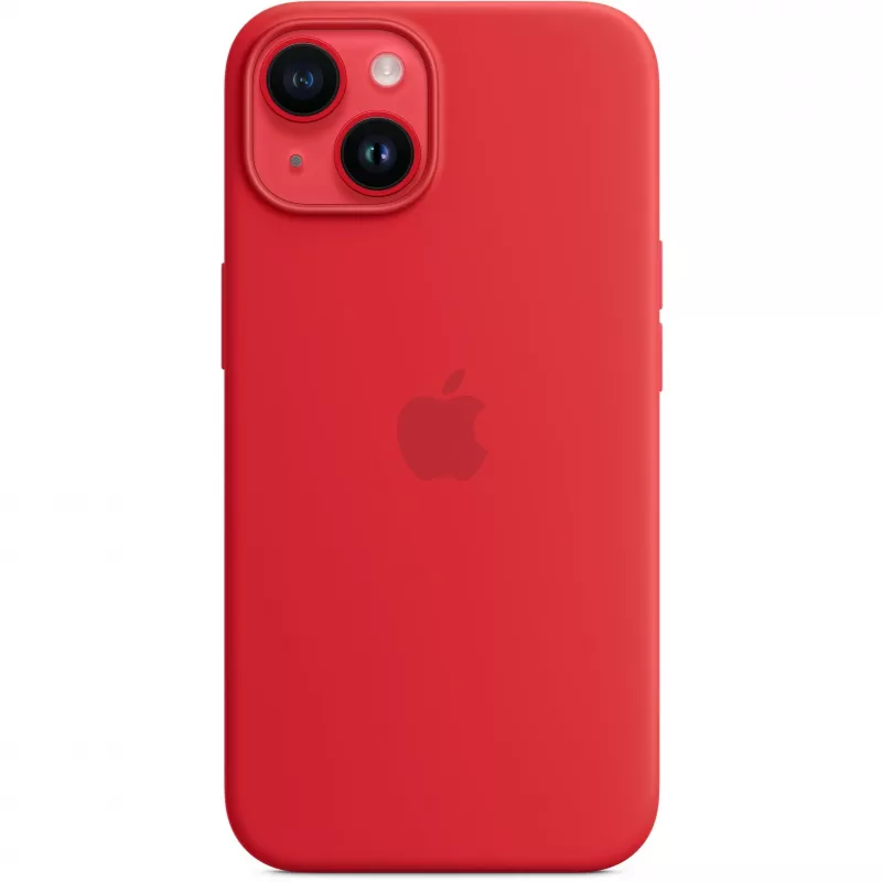 Apple iPhone 14 Silicone Case with MagSafe, (PRODUCT)RED