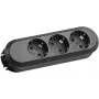 Power Extension Bachmann SMARTLINE 1.5m 3 AC Outlets Indoor Black