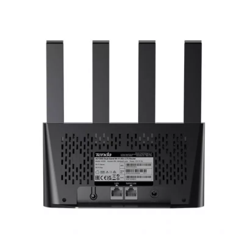 Router TENDA 4G08 4G LTE Wi‑Fi dual‑band 2.4/5 GHz, 4 integrated antennas, 2 LAN ports, up to 867/300 Mbps