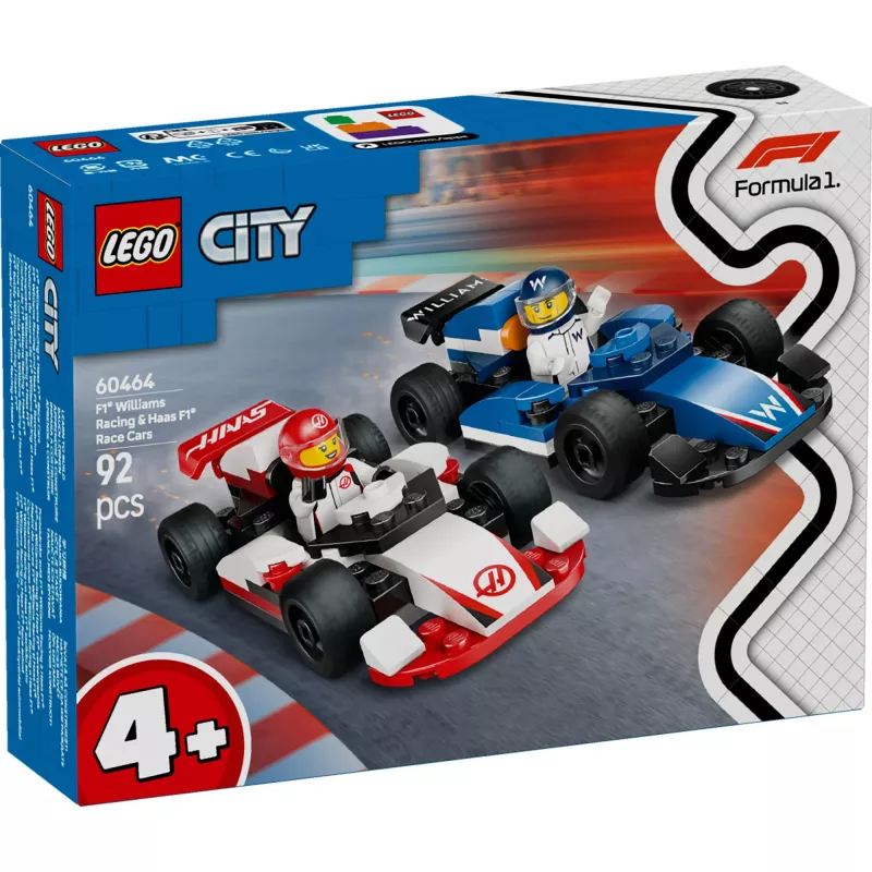 LEGO CITY 60464 F1 - Williams Racing & Haas F1 Race Cars
