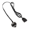 XSPC ARGB LED plug G1/4 5V 3-pin, black/chrome