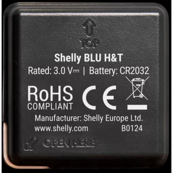 Shelly BLU H&T Temperature and humidity Sensor (Black)
