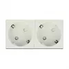 Socket-outlet CEE 7/3 DELOCK 81322 — 3P+N+PE, 250 V, 16 A, ABS, white