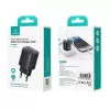 Charger usams CC229 30W GaN USB-C and USB LED compact travel charger