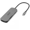 7‑in‑1 USB‑C Dongle Acer — USB 3.2 Gen 1 Type‑C, 3x USB‑A, HDMI, SD/MicroSD, 100W PD, Silver