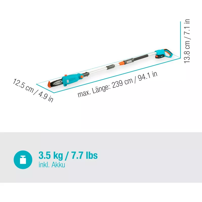 Gardena TCS 20 / 18V P4A 5 cm Lithium-Ion Black Blue Orange