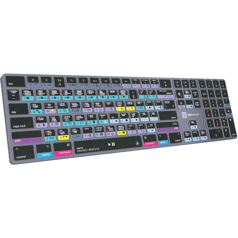 Logickeyboard LKB-RESB-TM-UK Office Bluetooth QWERTY Keyboard Grey Titanium