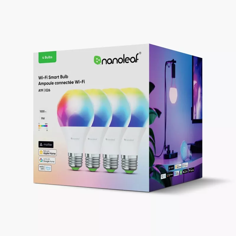 Smart bulb Nanoleaf Essentials A60 900 lm 2700–6500 K E27 9 W RGBCW