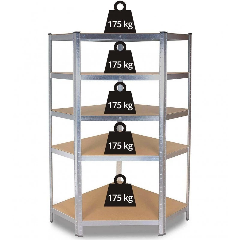 Garden tool storage rack top e shop Rack GC9030 — Galvanized steel & MDF, 900x300x1800 mm, freestanding/wall-mounted, 875 kg capacity