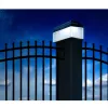GB128 LED solar lamp fence post garden light, Black - Green Blue