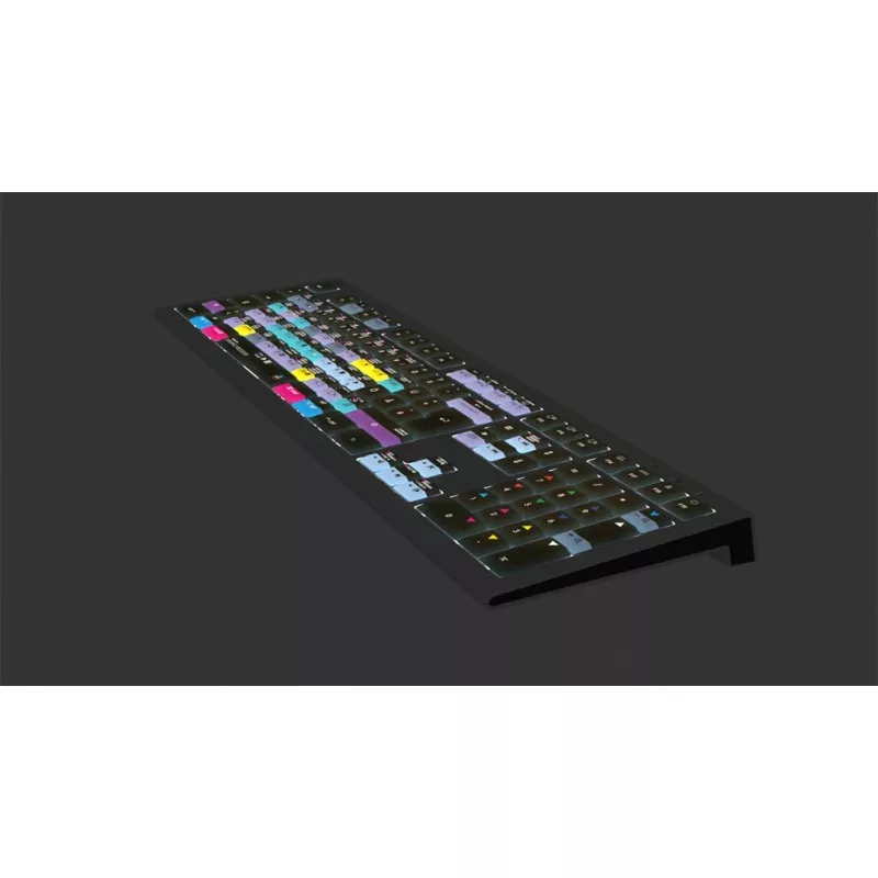 Logickeyboard ASTRA 2 DaVinci Resolve Keyboard for Mac, Full-size, Wired USB, Scissor Switch, QWERTZ German, Black