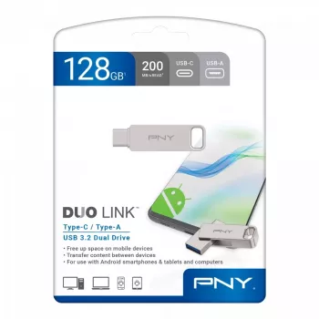 USB flash drive PNY 128 GB USB Type-A USB Type-C DUO LINK