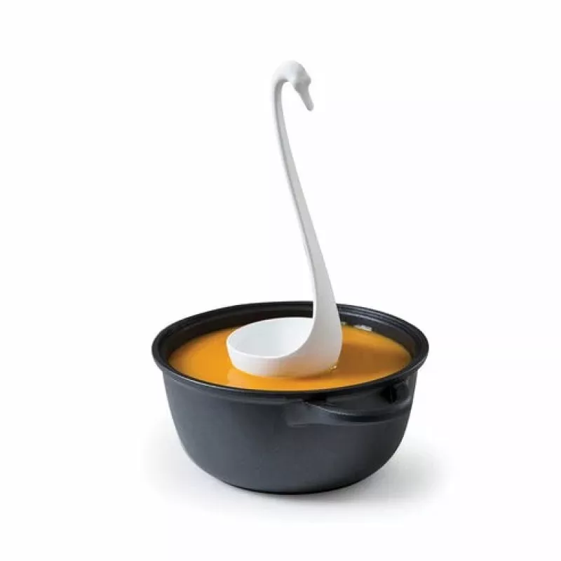 Ladle Ototo Design Swanky White Length 94.9 mm Width 94.9 mm Height 273.5 mm