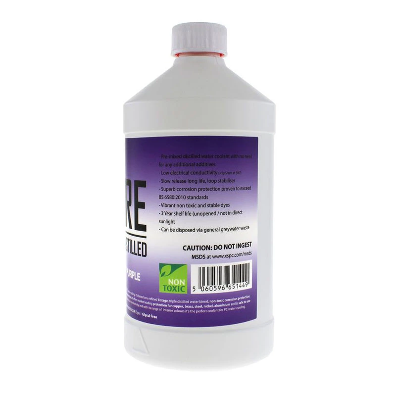 Liquid coolant XSPC Pure Coolant 1 L — purple UV reactive