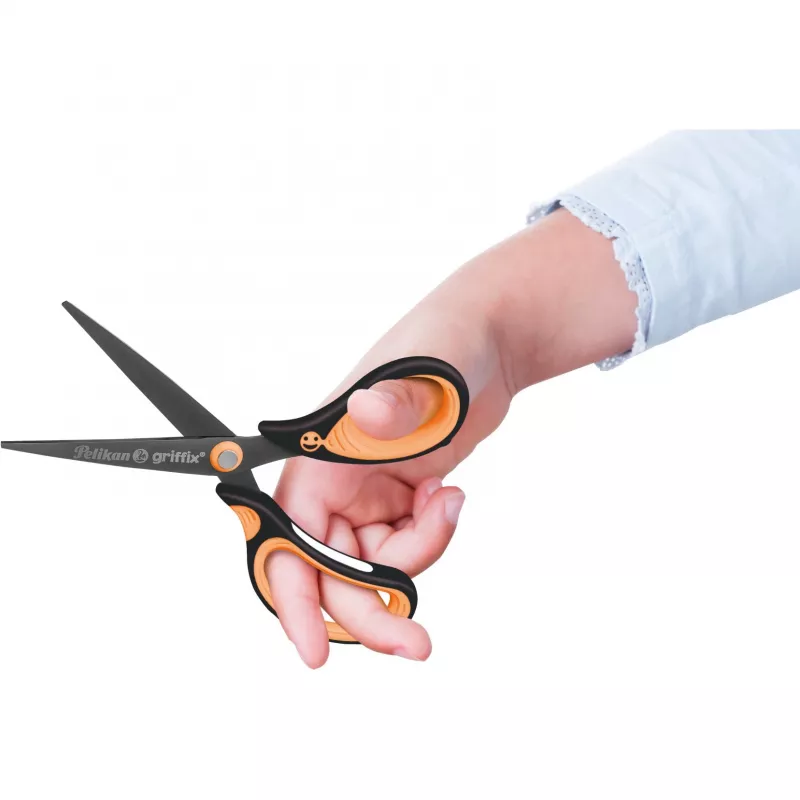 Pelikan Griffix Universal Straight Cut Black Orange Adult Single 819060