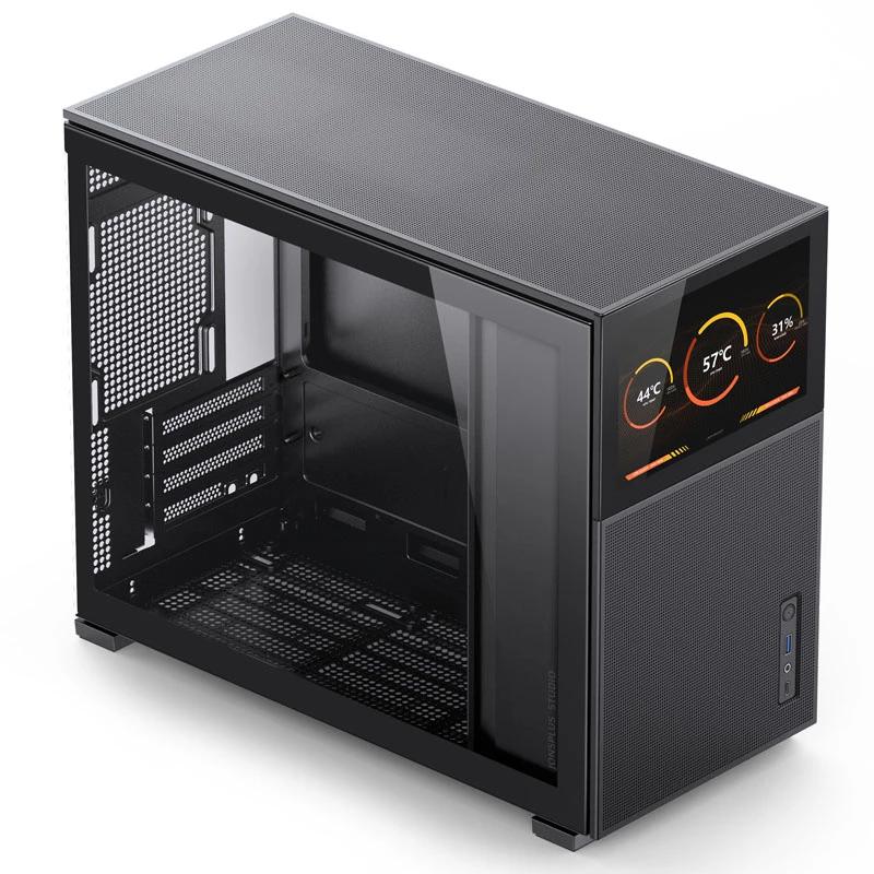 Jonsbo D31 MESH Screen Micro-ATX Case, Tempered Glass - black