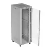 Rack cabinet LANBERG FF01-8047-12SL 47U 800x1000 mm grey with front and rear glass doors and LCD panel space