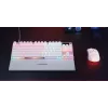 Mechanical TKL Gaming Keyboard STEELSERIES Apex Pro TKL Gen 3 White — US layout, RGB, adjustable switches