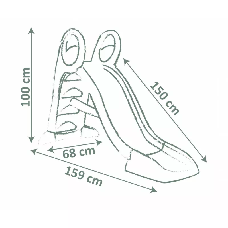 Playground equipment Smoby 820509 by Simba‑Dickie — plastic frame, 1590×680×1000 mm, for ages 2+