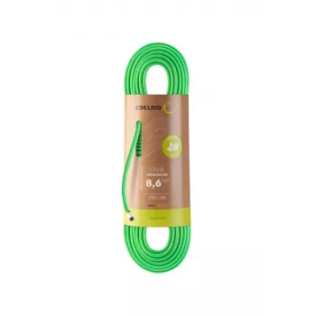 Static Rope Siskin Eco Dry 8.6 mm, 70 m, Neon Green