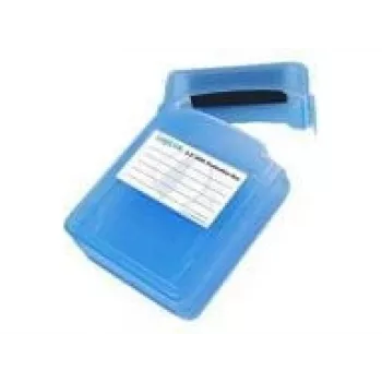 LogiLink HDD-Box für externe 2 x 2.5 Festplatten, blau Schutzbox, trop- und wasserrestistent, verschließbar (UA0132)