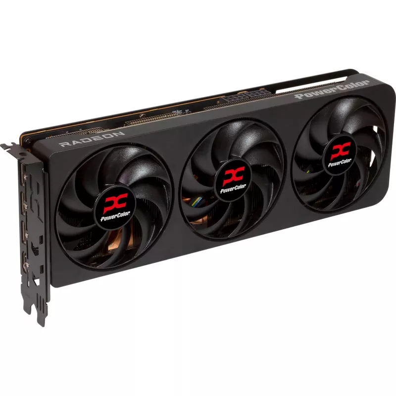 Graphics Card PowerColor Radeon RX 9070 XT 16 GB GDDR6, PCIe x16 5.0, 256-bit, 289 mm, 3-fan