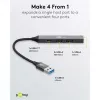 Goobay Slim 4-Port USB-Hub, USB-A auf USB-C™/USB-A, USB 3.2 (74458)
