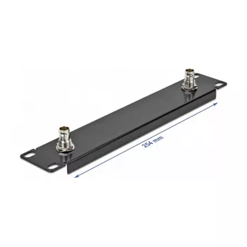 Front panel DeLOCK 10 inch Panel with 2 x BNC jack 1U black