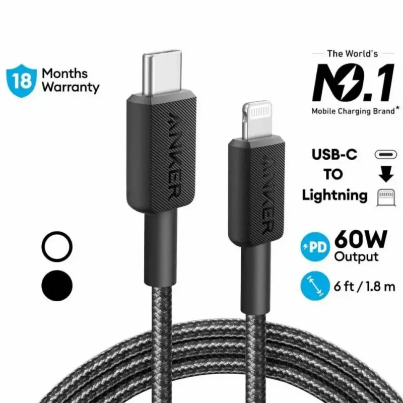 Cable Anker 322 0.9 m Lightning to USB C 30 W