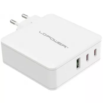 Indoor Charger LC-Power LC-GAN-100 Universal Fast Charging White