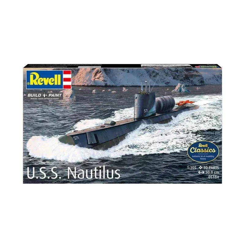 Plastic model ship REVELL U.S.S. Nautilus scale 1:305, kit 05184
