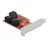 SATA PCI Express x4 Card DeLOCK 6 port Low Profile Form Factor