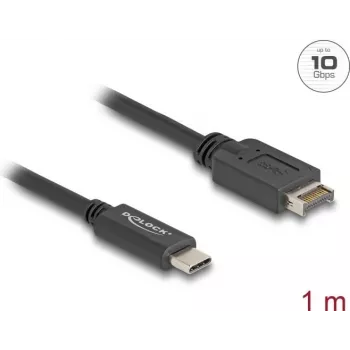 DeLOCK USB Cable USB Type-E Key A 20 pin male to USB Type-C male 1 m