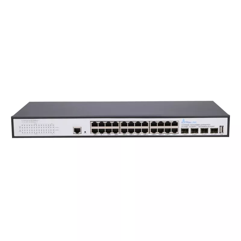 Extralink Hypnos Switch, 24x RJ45 1000Mb/s, 4x SFP+, L3, managed