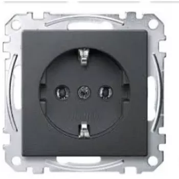 Socket outlet Type F Merten MEG2301-0414, 16 A, 250 V, Anthracite