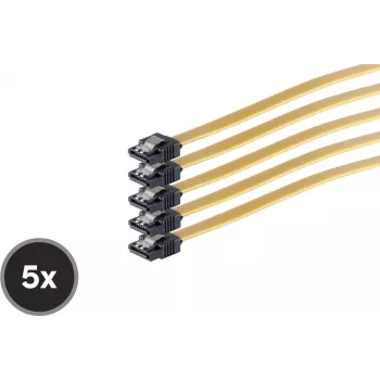 Internal Serial ATA cable ShiverPeaks SCO 78246-0.5-Y5 50 cm straight metal spring