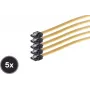 Internal Serial ATA cable ShiverPeaks SCO 78246-0.5-Y5 50 cm straight metal spring