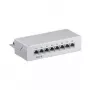 Wentronic Goobay CAT 6 Mini/Desktop Patch Panel, 8 Port, Grey - STP Shielded, Grey (93047)