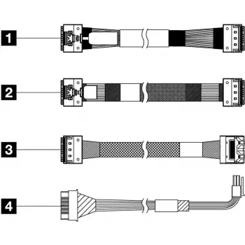 Lenovo ThinkSystem SR650 V3 2.5* Chassis Front BP3 - Cable-/Adapter Set - Digital/Data