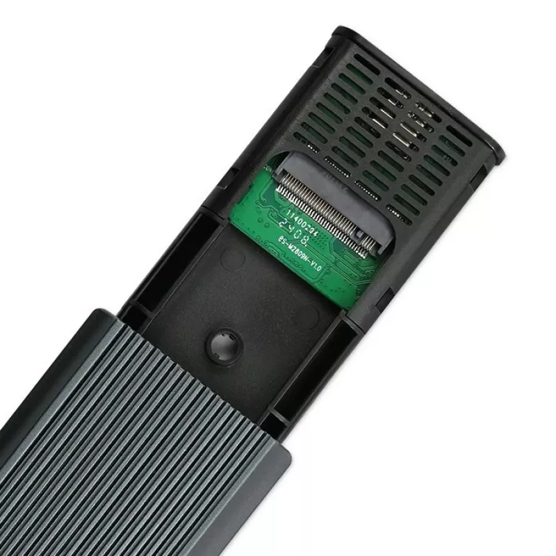 M.2 NVMe SSD enclosure QOLTEC 52630 — USB 3.1 Gen2 10Gb/s, for M.2 NVMe drives
