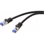 Renkforce RF-6830462 RJ45 Network Cable, Patch Cable CAT 6a S/FTP 2.00 m Black 1 pc(s) (RF-6830462)