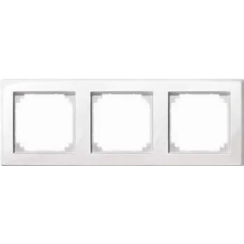 Wall plate / switch cover Merten 478325 — white, screwless, single-gang
