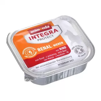 Wet cat food animonda Integra Protect 100 g — pork, for adult cats, kidney support, tray